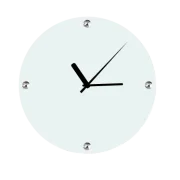 Glasuhr 20 cm Durchmesser