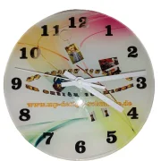 Glasuhr 20 cm Durchmesser