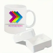 Keramik-Kaffeetasse, weiß