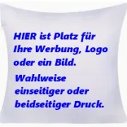 Kissenbezug personalisiert 40 x 40 cm weiß