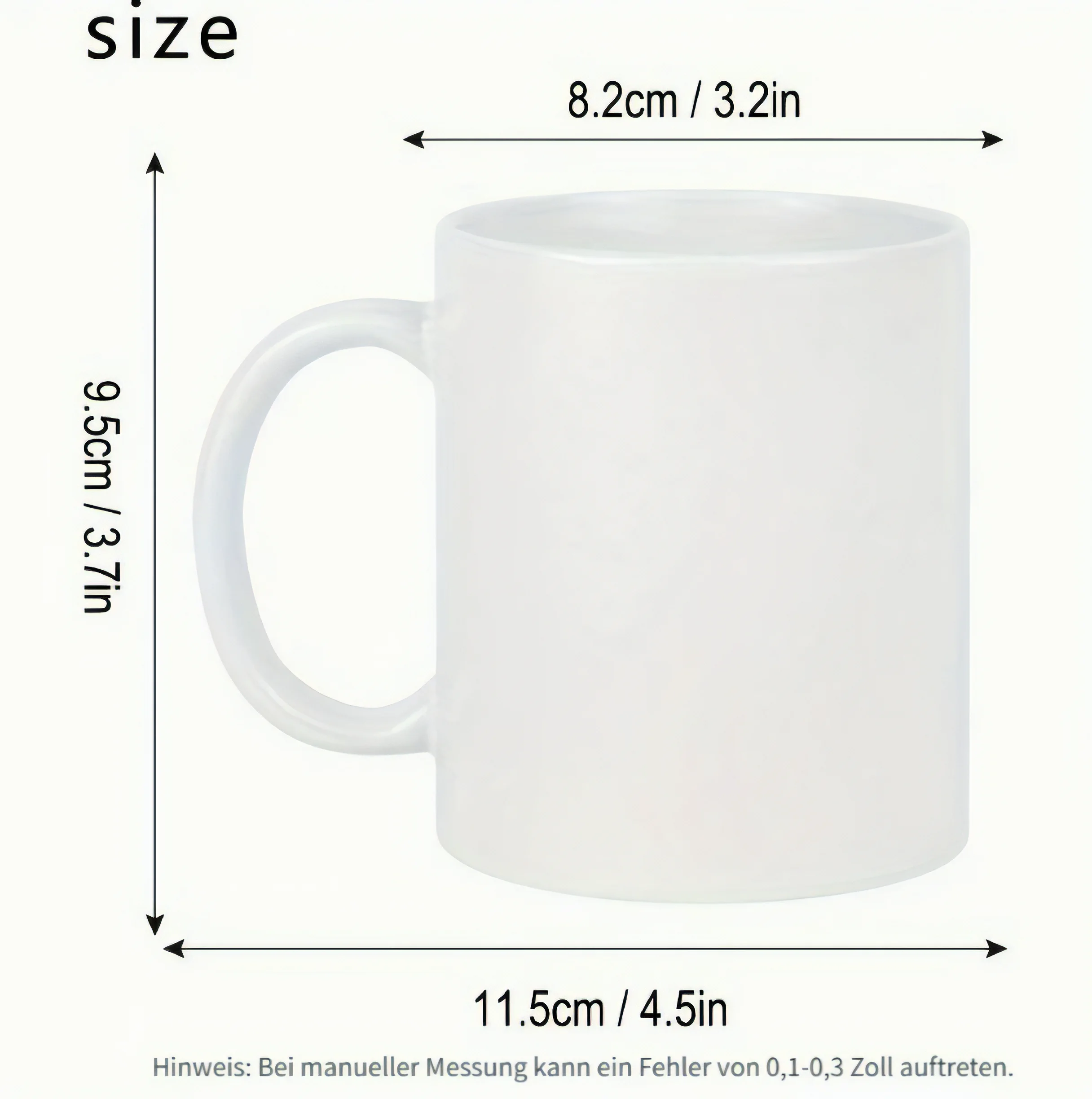 Keramik-Kaffeetasse, weiß