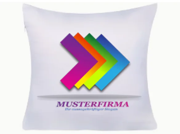 Kissenbezug personalisiert 40 x 40 cm weiß